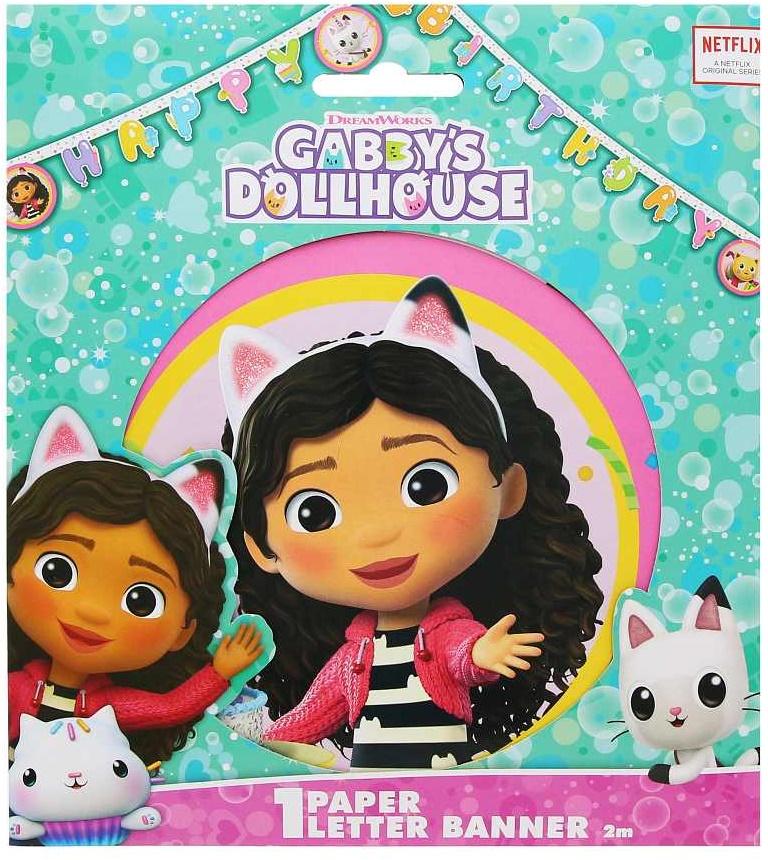 Garland Banner Cat House Gabi Birthday 200cm