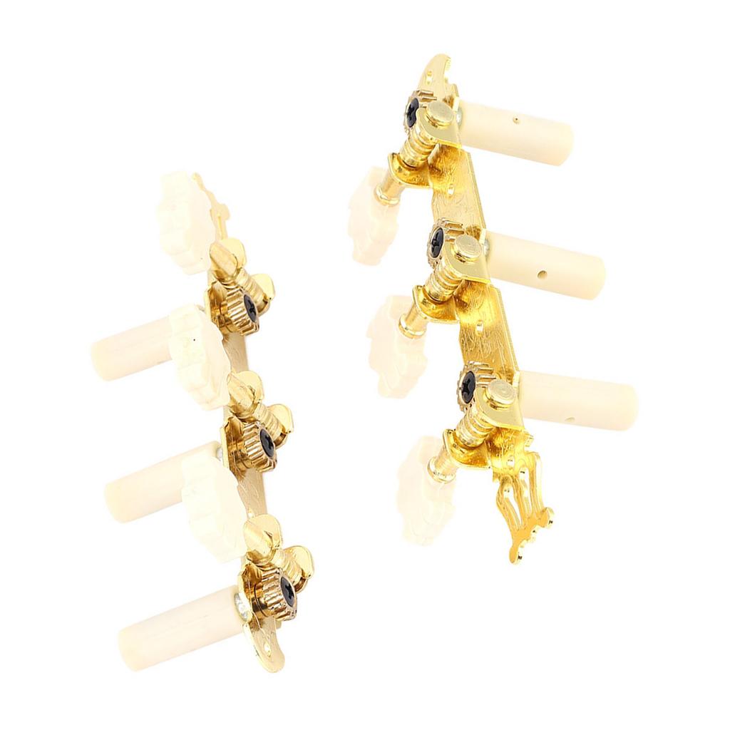 3+3 AcrylicClassical Guitar String Tuning Peg Tuners Machine Heads Gold