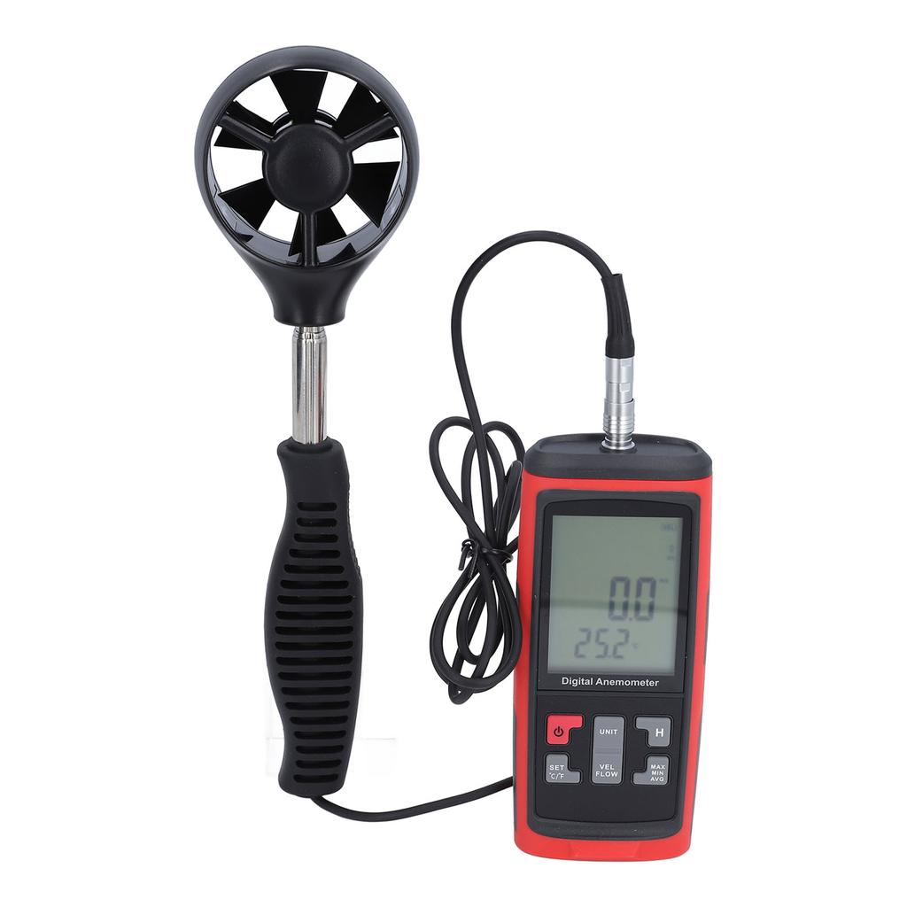 Wind Speed Temperature Gauge High Accuracy Handheld Digital Air Flow Velocity Meter for Sea Operation