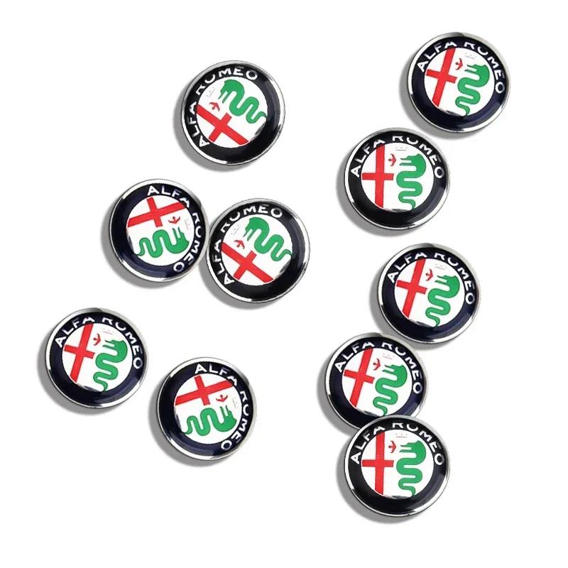 For Alfa Romeo 2026 Hot Sticker 10X 14mm Car Key Badge Sticker Symbol Logo Key Shell Remote Fob Emblem Decal For Alfa Romeo Giul
