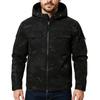 Men'S Loose Jacket Fashionable Multi Pocket Hooded Jacket