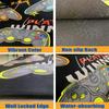 3Pcs Christmas Kitchen Mat Non Slip Washable Crystal Velvet Floor Rugs Holiday Home Decoration
