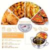 1pc 304 Stainless Steel Deep Fryer Pot, Frying Chicken Pot, Tempura Deep Fryer with A Thermometer and A Lid, Japanese Style Tempura Fryer Pan