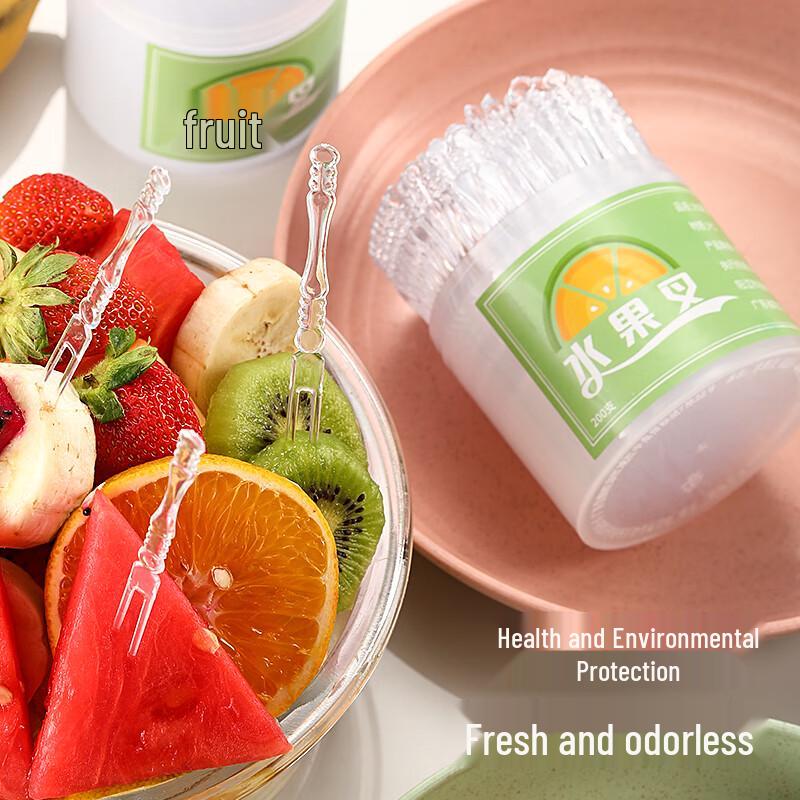 Disposable Transparent Fruit Forks