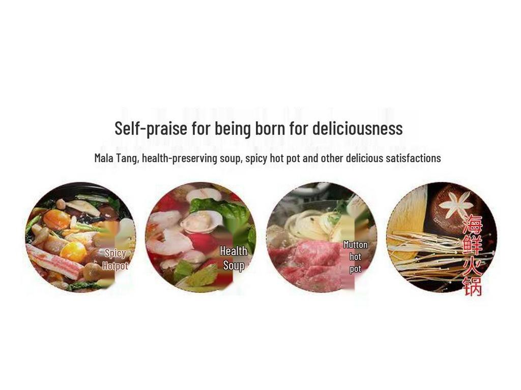 Yin-Yang Verdickter Edelstahl Hot Pot mit Deckel - Klare Suppe Shabu-Shabu Flachboden-Design, Kompatibel mit Gewerbeinduktionskochfeldern