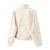 Women's High Collar Spring & Autumn Windbreaker: Lightweight, Solid Color, Short Cardigan - Fashionable Belly-Covering Jacket for 2025.