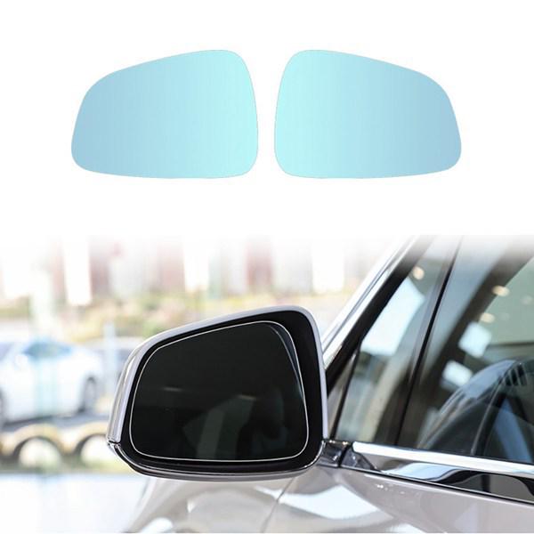 Pair of Left and Right Rearview Mirror Lenses for Tesla Model S None