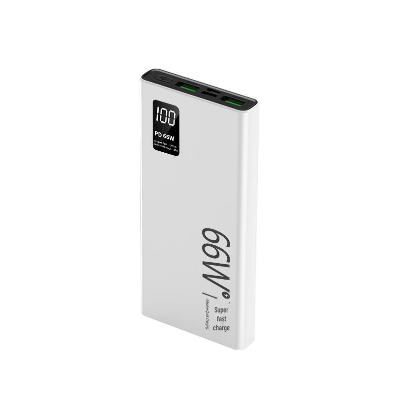 "66W Ultra-Thin 20,000mAh Fast Charging Power Bank with Customizable Logo"