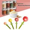 Ceramic Measuring Spoon Multifunctional Flower Measuring Spoon Cute Base Spoon Holder Household Kitchen Supplies Accessories
