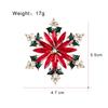 Świąteczna Broszka Płatek Śniegu, Damska Dekoracja Swetra Sukienki Kwiat na Klatkę Piersiową, Wszechstronne Akcesoria na Świąteczną Atmosferę