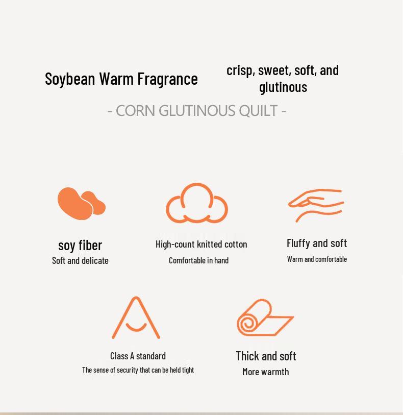 Couette en Coton Tricoté Doux et Fibre de Soja pour Toutes les Saisons - Qualité Classe A Mère & Bébé