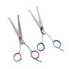 Blue & Pink Baby Flat Cut Scissors, Thinning & Bangs Scissors, Pet Grooming & Hairdressing Scissors Set