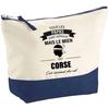Trousse de maquillage - PLANETEE - Papa Corse - Grand format - Coton - Impression HD