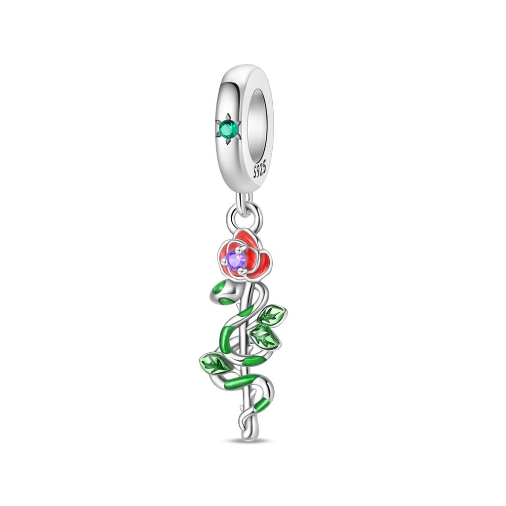 Genuine Charm Copper Snake Pendants Pet-Themed Lifestyle Bead Fits Bracelets Women Jewellery Crafting Do-It-Yourself Gifts