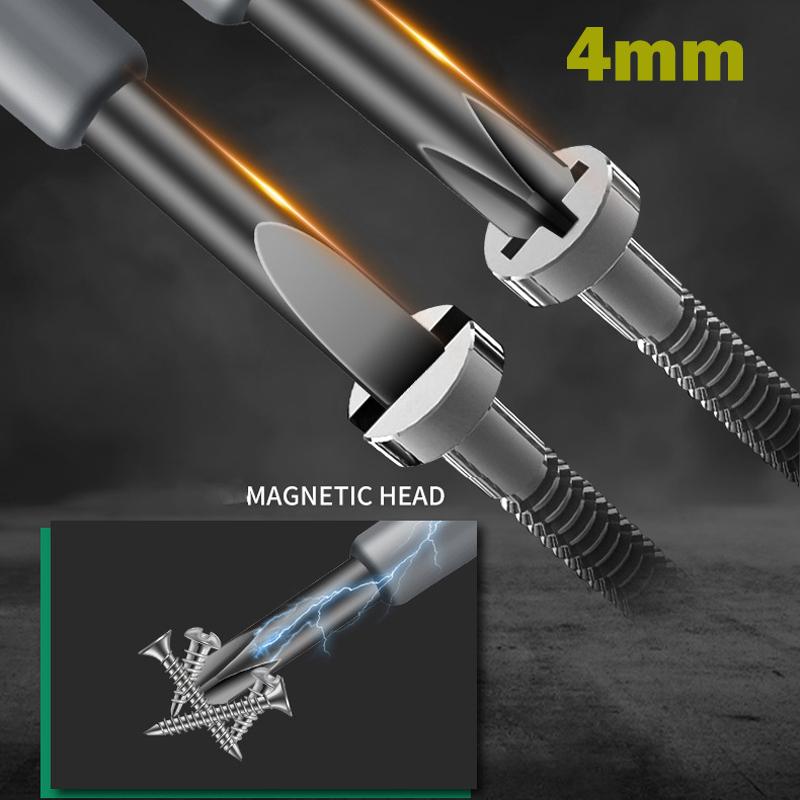 2PCS Electric Pen Slotting Cross Screwdriver Set Neon Bubble Indication Power Test Tool Insulated Electrical Tool Voltage Tester