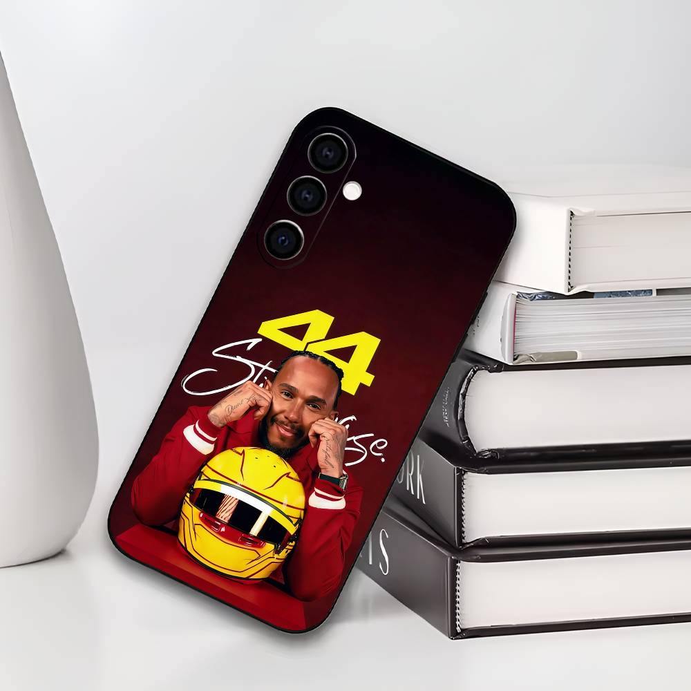 44 L-Lewis H-Hamilton Phone Case For Samsung Galaxy A73,A72,A71,A70,A53,A52,A51,Soft Silicone Black Cover
