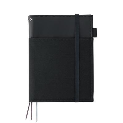 KOKUYO Note Cover Notebook Systemic Ring Note Compatible A5 Leather Style Black 50 Sheets No-V685B-D