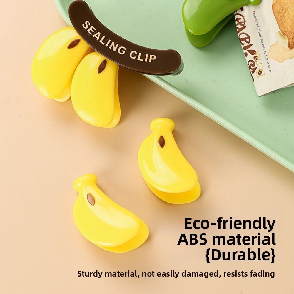 Plastic Bag Sealer Banana Fridge Magnet Food Sealing Clip Moisture-proof Fresh-keeping Clips