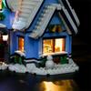 Gör-det-själv LED-belysningskit för LEGO Icons 10293 Jultomtens Besök Byggklossleksak Dekoration Justerbara Belysningstillbehör