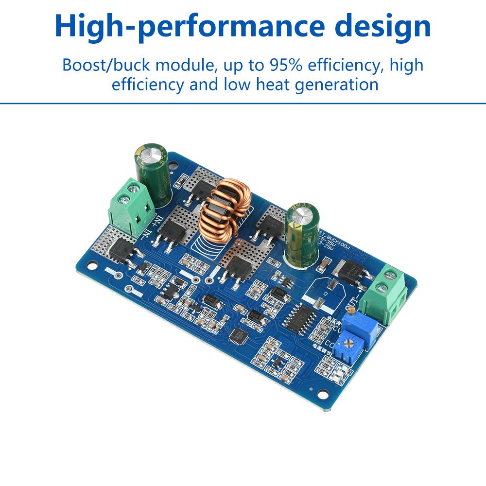 DC 5-35V 10A Automatic Step-Up/Step-Down Module High-Power Constant Voltage&Current Battery Charge LED Driver for Industrial&IoT