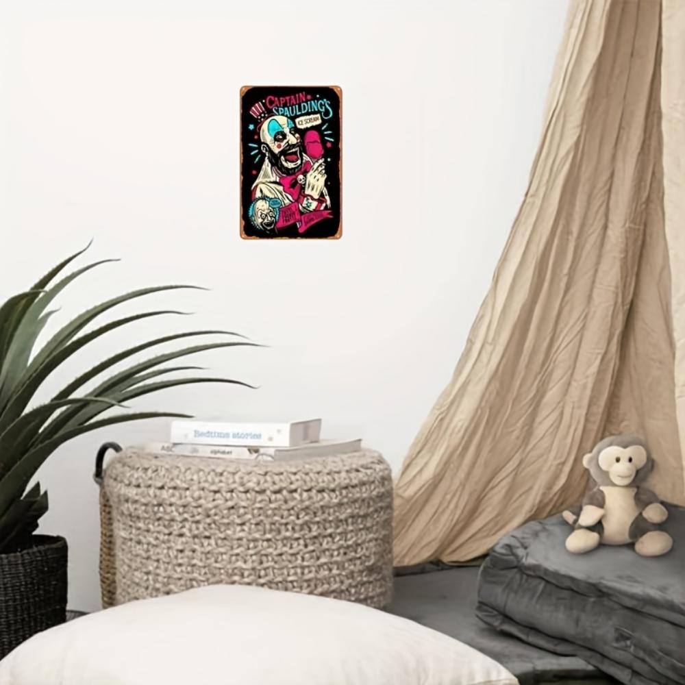 One Piece, Captain Spaulding Metal Sign (8''x12''), Ice Cream, Vintage Movie Poster, Office Bar Restaurant Hotel Coffee