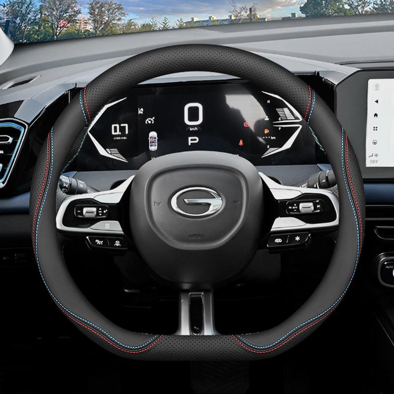 For GAC GS4 Trumpchi GS4 Max PLUS 2026 2026 D Type Leather Car Steering Wheel Cover Comfortable Handle Case Interior Accessories