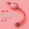100W Type-C 3-in-1 Fast Charging Cable for Huawei, Android, and Apple Devices