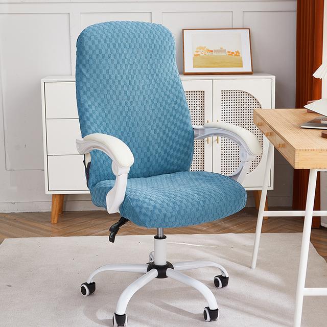 Jacquard Elastic Office Chair Cover Computer Chair Slipcover Stretch Armchair Seat Case Protector Home Decor Housse De Chaise