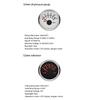 ELING 4 Gauge Set 52mm 40-120℃ Water Temp 0-10Bar Oil Pressure Fuel Level 8-16V Voltmeter with Red Backlight for Marine Car