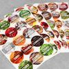 Glass Spice Container 100 Ml 48 Pcs + 180 Stickers