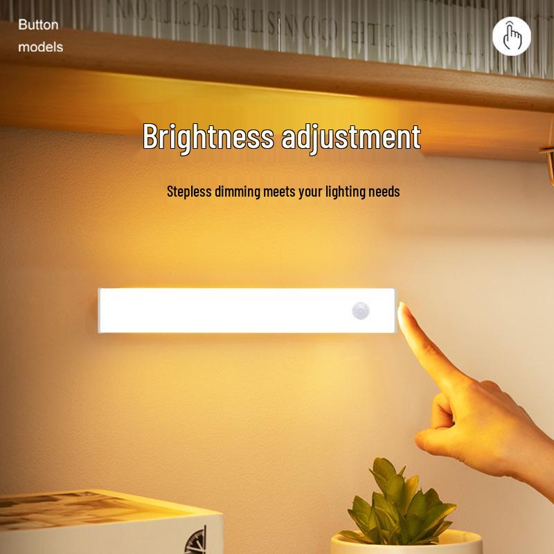 LED Motion Sensor Light - Wireless, Magnetic, Rechargeable Night Light with Long Battery Life for Wardrobe or Cabinet