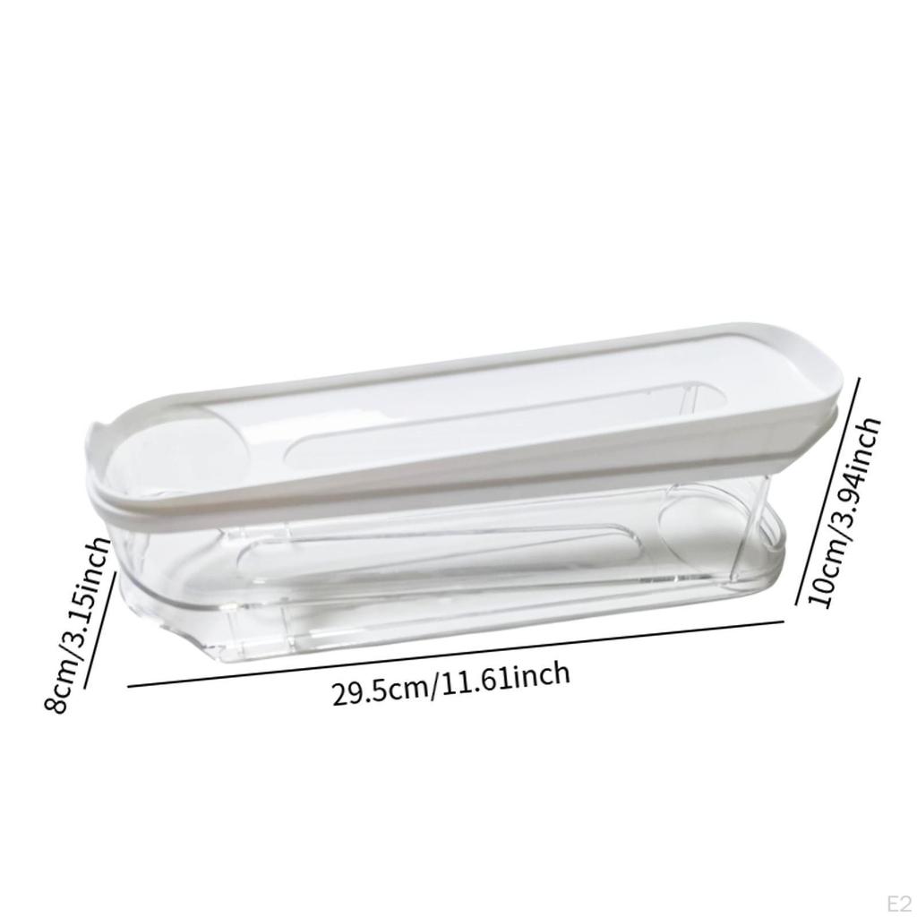 Automatischer rollender Eierablage-Organizer-Behälter für Kühlschrank und Arbeitsplatte