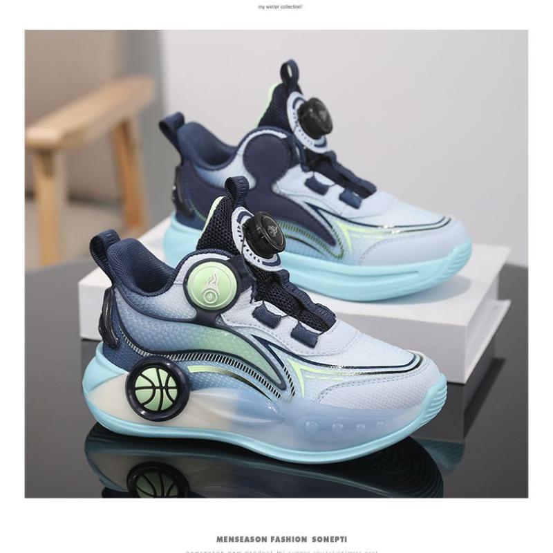 Boys' Sneakers Children' Outdoor Training Shoes Lace-free Running Shoes for Children
