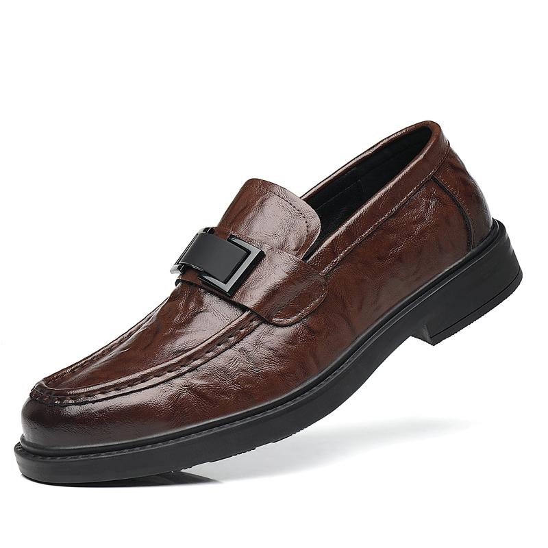 Móda Vysoká Kvalita Nové Platformové Mokasíny Pánské Pravá Kůže Ležérní Boty Mokasíny Pohodlné Pánské Business Pánské Protiskluzové Prodyšné Boty