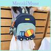Childrens Cartoon Car Backpack With Padded Shoulder Straps For School Use