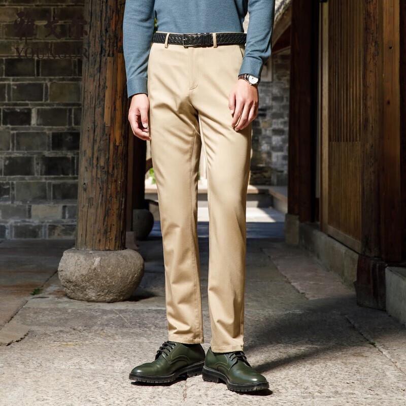 Мужские брюки YAGOR в стиле business casual 170/78A света кофе