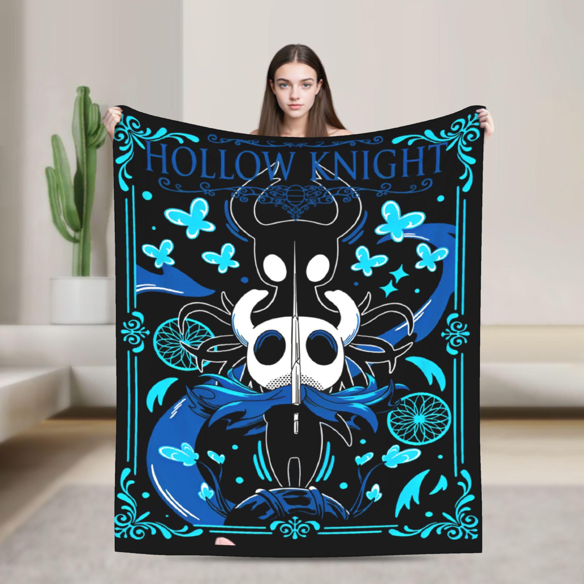 

Hollow Knight Silksong Hornet Knitted Blankets Adventure Game Flannel Throw Blanket Bedding Printed Thin Bedspreads Breathable 75x90cm