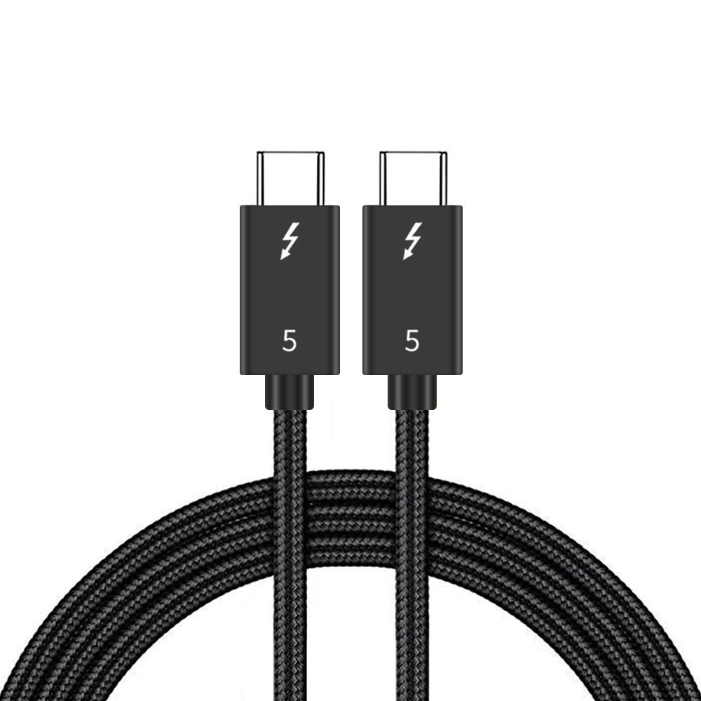 

Кабель Thunderbolt 5 USB Type-C 2м 80 Гбіт/с Надшвидкий Підтримує дисплей 8K 60 Гц Потужність заряджання PD 240 Вт As Shown A
