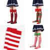 Cute Butterfly Bow Christmas Socks For Girls Long Tube Polyester Fabric