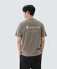 SNOWPEAK APPAREL Cotton Lettering Short Sleeve T-Shirt (S26Mmfts62) Vintage Gray
