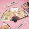 Creative Sanrio 8-inch Cartoon Folding Fan: Portable High-Value Summer Fan for Students