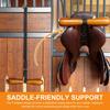 1/2Pcs Horse Saddle T-Shaped Hanger, Heavy Duty Saddle Rack with Hanging Strap, Space-Saving Saddle Holder Stand for Stables, Barns, Horse Shows