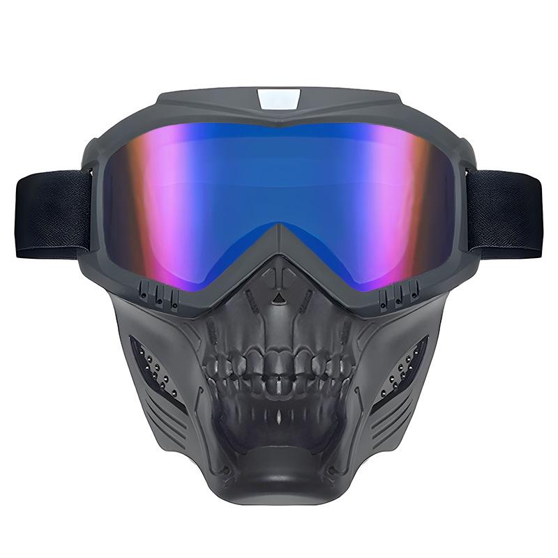 Retro Harley Windproof Motorcycle Goggles: Off-Road Riding One-Piece Mask Glasses