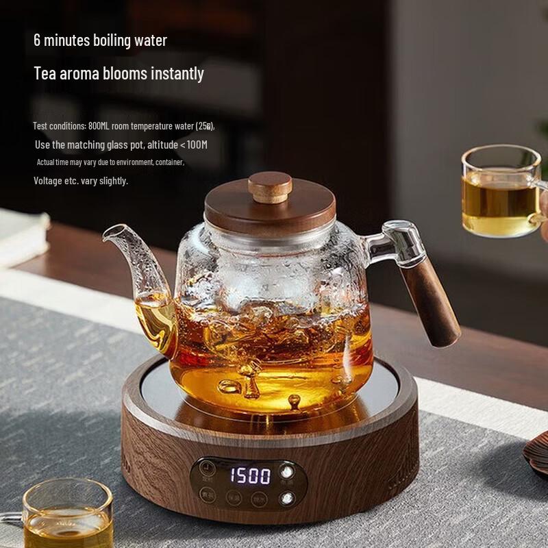 YIHUTEA Glass Teapot & Electric Ceramic Stove Set