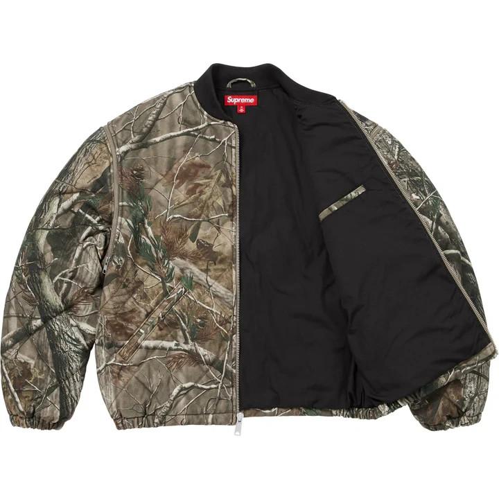 Supreme Zip-Off Sleeve Quilted Bomber Jacket Realtree AP Camo