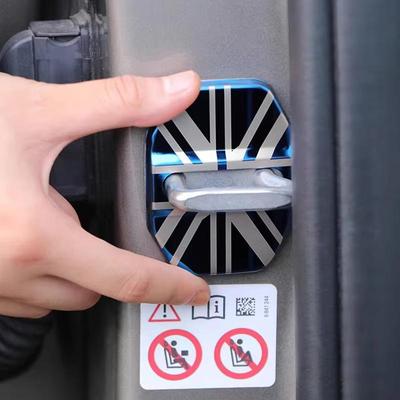 4/2 szt. Osłony zamków drzwi samochodowych ze stali nierdzewnej Akcesoria wewnętrzne dla Mini Cooper Countryman Clubman R55 R56 R60 F54 F55 F56 F60