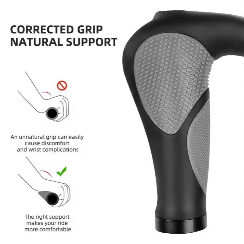 1 Pair Ergonomic Bicycle Grip Lock-on Handlebar Cover MTB Mountain Cycling Anti-slip Handle Bar End Bike Accessories