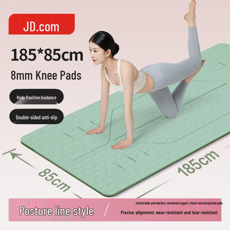 JD Jingzao TPE Yoga Mat with Alignment Lines