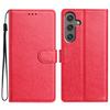 For Samsung Galaxy S25 FE Leather Case Wallet Stand Phone Cover with Handy Strap