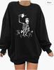 Halloween Printed Round Neck Long Sleeve Hoodie